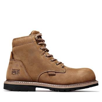 Timberland Férfi PRO Millworks 6" Comp Toe Munkavédelmi Bakancs Barna